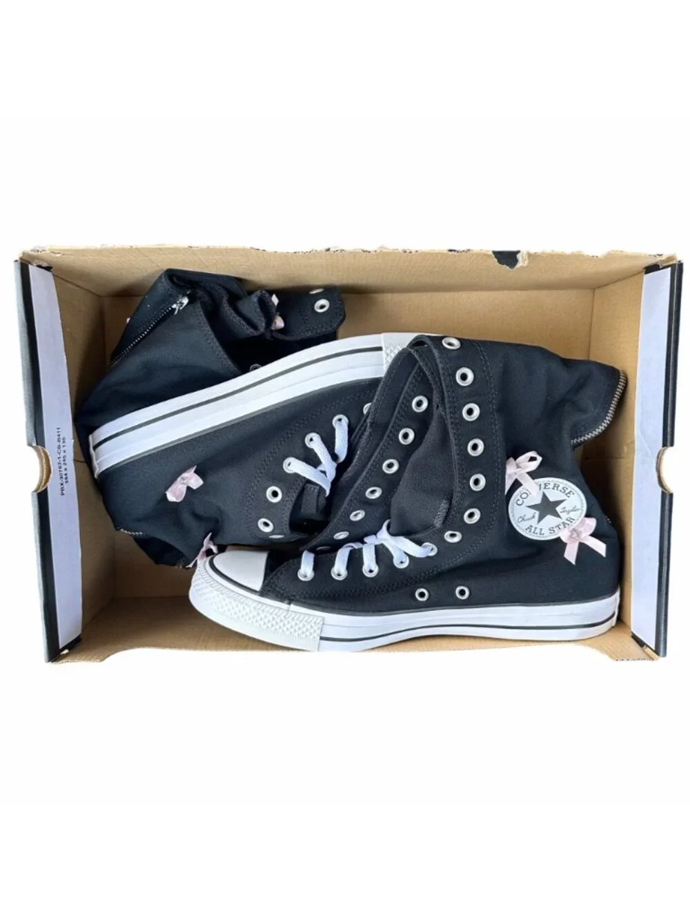 ⭐Converse Chuck Taylor XXHi Bows & Studs Sz 11 Mens Boots Sneakers Black A17684C
